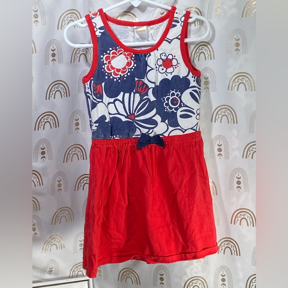 Gymboree Red and White Cotton Dress